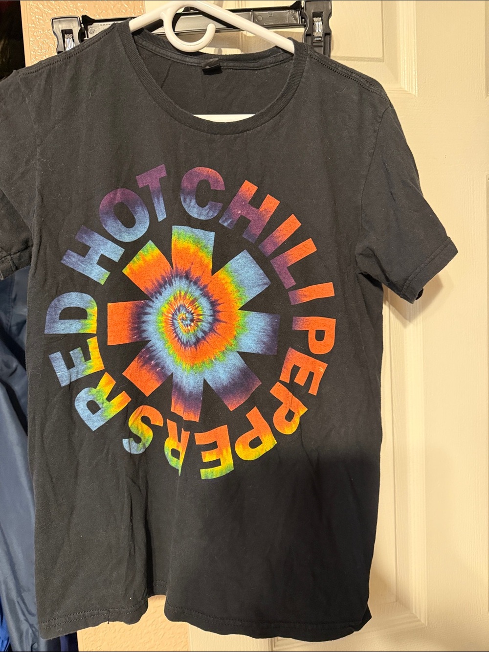Women's Black Tie-Dye Logo Tee